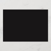 Minimalist Ink Black Border Personalized Script Mitteilungskarte (Rückseite)