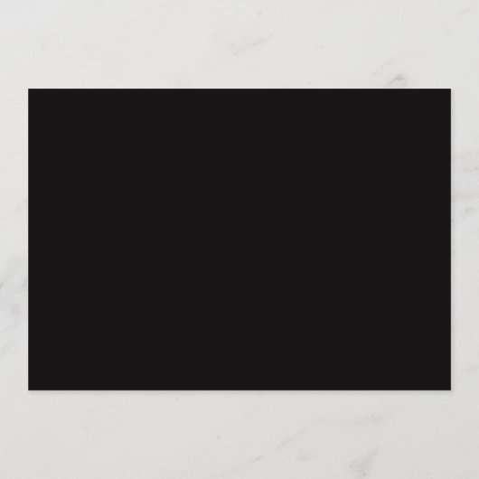 Minimalist Ink Black Border Personalized Script Mitteilungskarte (Rückseite)