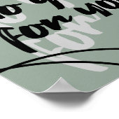 Minimalist Inspirational Quote Poster Print (Ecke)