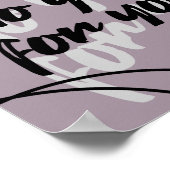 Minimalist Inspirational Quote Poster Print  (Ecke)