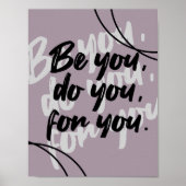 Minimalist Inspirational Quote Poster Print  (Vorne)