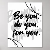 Minimalist Inspirational Quote Poster - White (Vorne)