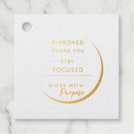 Minimalist Inspirational Stamp | Modern Office & H Geschenkanhänger