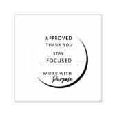 Minimalist Inspirational Stamp | Modern Office & H Permastempel (Design)