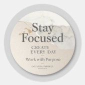 Minimalist Inspirational Sticker | Modern Office A (Vorderseite)