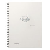 Minimalist Introvert line art Notebook Notizblock (Vorderseite)