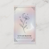 Minimalist Iridescent Business Card with QR Code  Visitenkarte (Vorderseite)