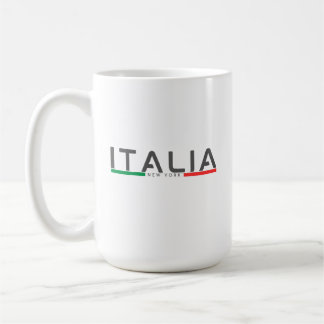 Minimalist Italy Flag New York italian  Kaffeetasse