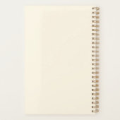 Minimalist Ivory Planner | Personalized Notebook Planer (Rückseite)