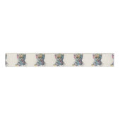 Minimalist Ivory Watercolor Leopard Pattern Ripsband (Vorderseite)