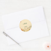 Minimalist Japanese Cherry Blossom Wedding Sticker (Umschlag)