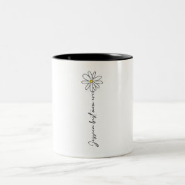 Minimalist Jessica Best Mom Ever Flower Mug Zweifarbige Tasse