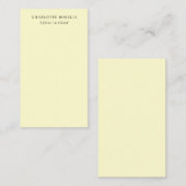 Minimalist Klassisch Professionell Creme Begleitkarte (Vorne/Hinten)