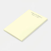 Minimalist Klassisch Professionell Creme Post-it Klebezettel (angewinkelt)
