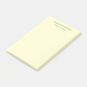 Minimalist Klassisch Professionell Creme Post-it Klebezettel (angewinkelt)