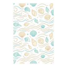 Minimalist Lagero Muscheln & Ozeanwellen 