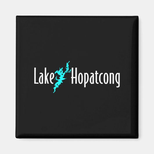 Minimalist Lake Hopatcong - New Jersey Magnet (Vorne)