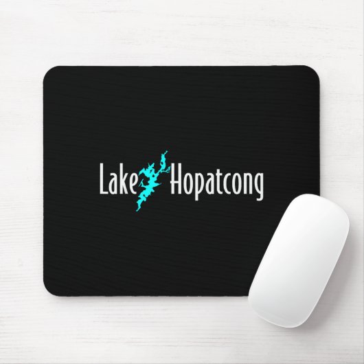 Minimalist Lake Hopatcong - New Jersey Mousepad (Mit Mouse)