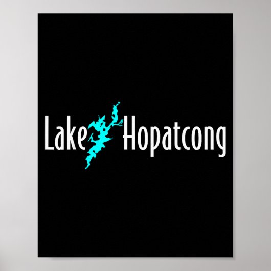 Minimalist Lake Hopatcong - New Jersey Poster (Vorne)