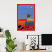 Minimalist Landscape Art Print Inspirational Poster (Heimbüro)