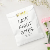 Minimalist Late Night Bites Wedding Geschenktütchen (Versiegelt)