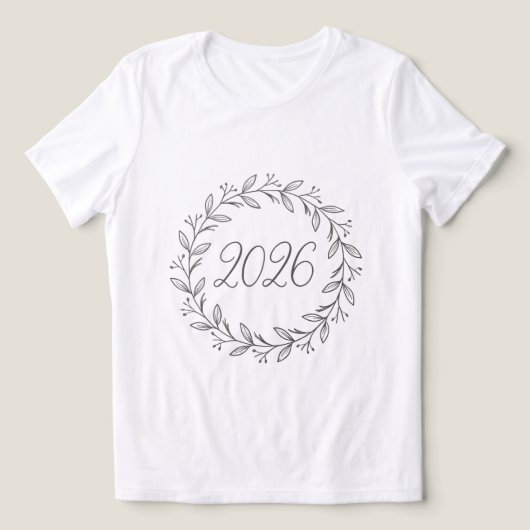 Minimalist Laurel Wreath 2026  Tri-Blend Shirt (Design Vorderseite)