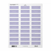 Minimalist Lavender Two Border Return Address (Vorne)