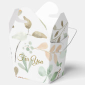 Minimalist Leaves Pattern Favor Box Geschenkschachtel (Offen)