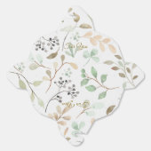 Minimalist Leaves Pattern Favor Box Geschenkschachtel (Ungeklappt)