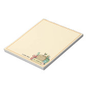 Minimalist Lehrerdank Retro-Bleistift Notizblock (Rotiert)