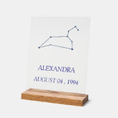 Minimalist Leo Constellation Acrylic Sign - Person Acrylschild (Winkel)