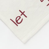 Minimalist "Let Go" Affirmation Pattern Fleecedecke (Ecke)