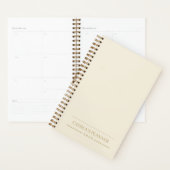 Minimalist Light Cream Planner | Personalized Planer (Anzeige)