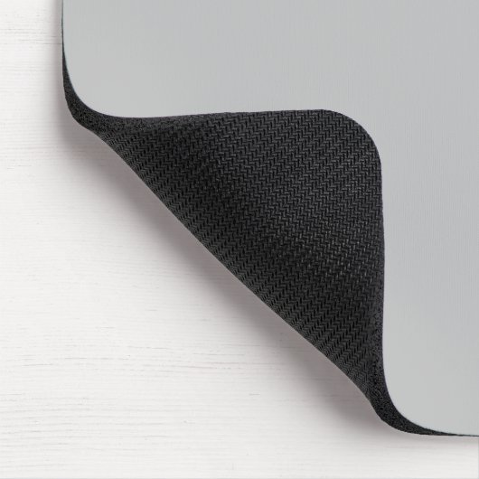 Minimalist light grey solid plain simple mousepad (Ecke)