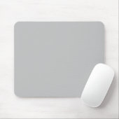Minimalist light grey solid plain simple mousepad (Mit Mouse)