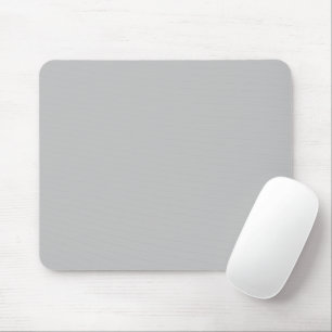 Minimalist light grey solid plain simple mousepad