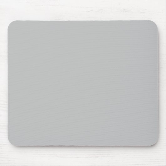Minimalist light grey solid plain simple mousepad (Vorne)