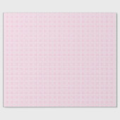 Minimalist Light Pink & White 90th Birthday Wrap Geschenkpapier (Flach)