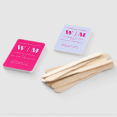 Minimalist Lilac Pink Simple Drink Wedding celeb Fächer (Non-assembled)