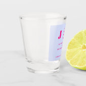 Minimalist Lilac Pink Simple Drink Wedding Party Schnapsglas (Links)