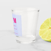 Minimalist Lilac Pink Simple Drink Wedding Party Schnapsglas (Rechts)