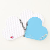 Minimalist Lilac Vertical Text School Subject Notizblock (Innenseite)