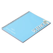 Minimalist Lilac Vertical Text School Subject Notizblock (Linke Seite)