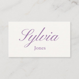 Minimalist lilac wedding place cards, engagement platzkarte