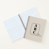 Minimalist Line Art Frame Notizblock (Innenseite)