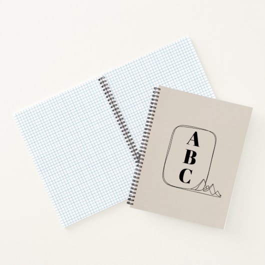 Minimalist Line Art Frame Notizblock (Innenseite)