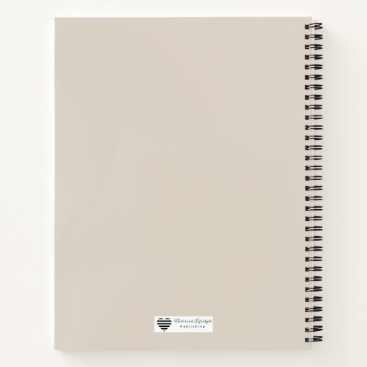 Minimalist Line Art Frame Notizblock (Rückseite)