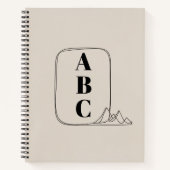 Minimalist Line Art Frame Notizblock (Vorderseite)