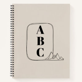 Minimalist Line Art Frame Notizblock