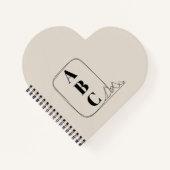 Minimalist Line Art Frame  Notizblock (Vorderseite)